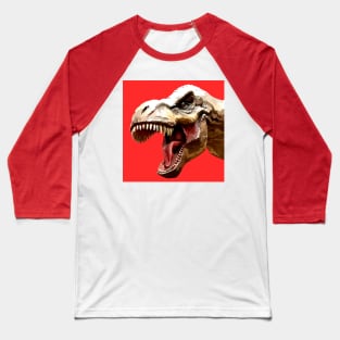 Red T-Rex Baseball T-Shirt